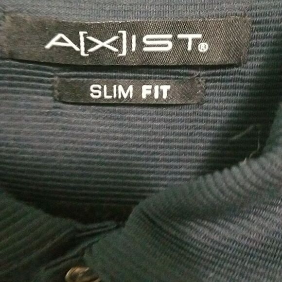 Axist, slim fit, black golf shirt. Size XXL. - Picture 2 of 3